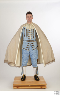   Photos Man in Historical Civilian suit 11 16th century Historical Clothing a poses cloak whole body 0001.jpg